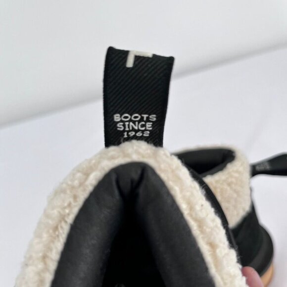 Sorel Women's Hi-Line Hiker Cozy Boot Size 6 in Black Faux Shearling Urban - Picture 7 of 13